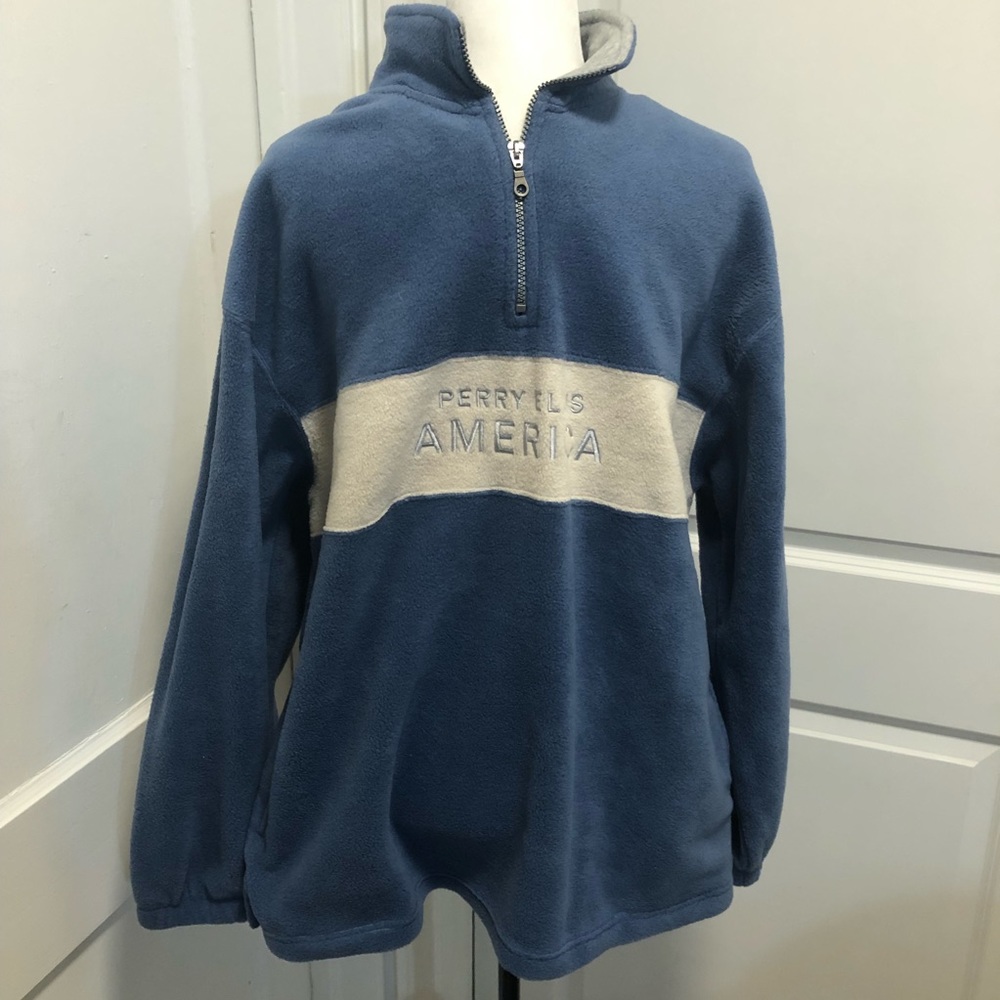 Perry Ellis winter snow fleece sweater size medium